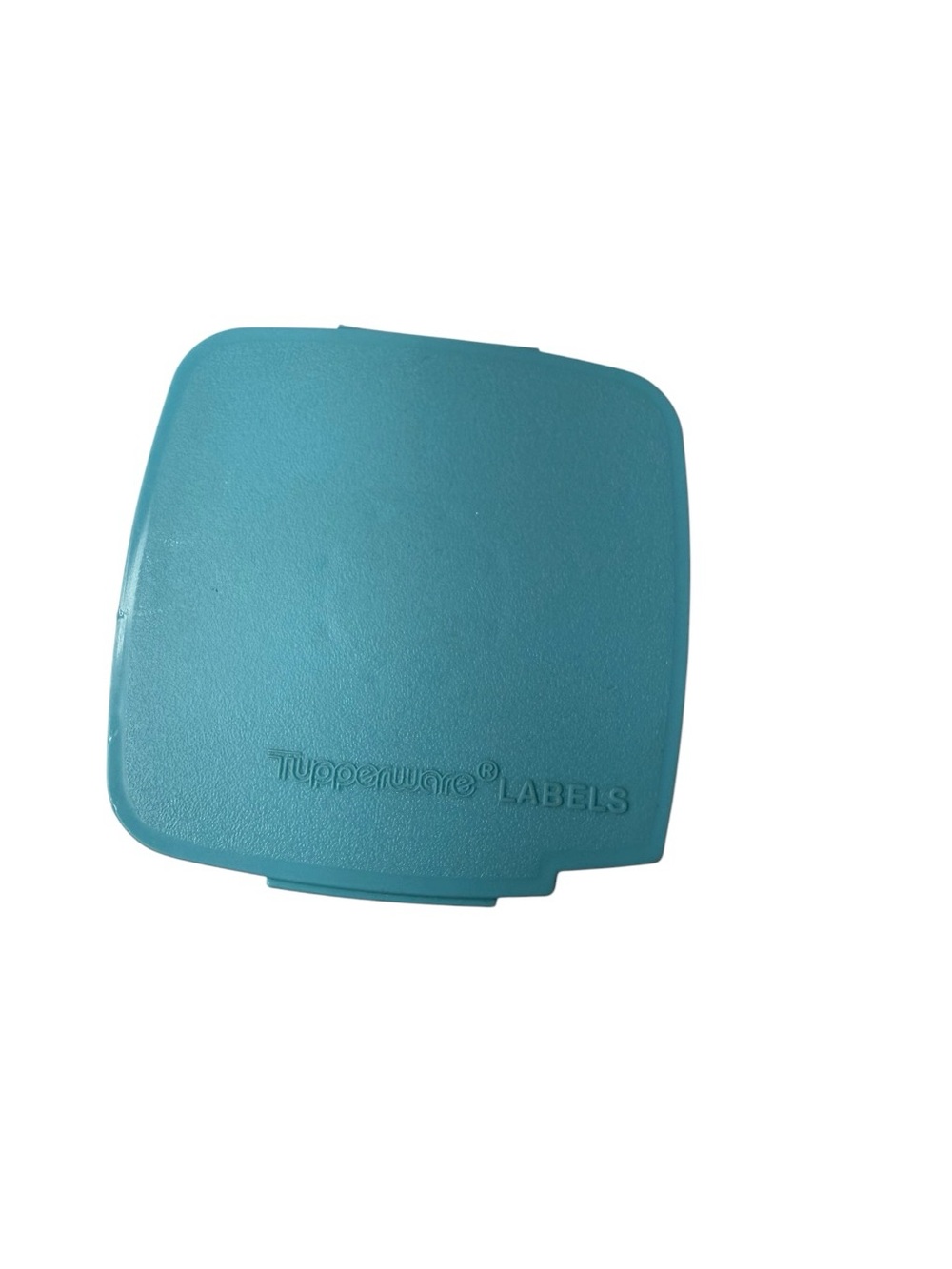 Vintage Tupperware Teal Label Storage Case